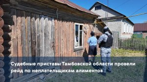 Судебные приставы Тамбовской области провели рейд по неплательщикам алиментов