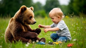 Дети с животными - лучшие друзья на века🦄👶