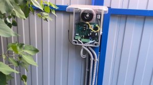 Работа привода ворот