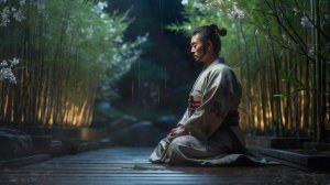 Сад самурая - Нежная музыка Японии с  звуками дождя и пианино, фоновая музыка для отдыха