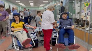 Сегодня в центральном аппарате ФССП России прошла благотворительная донорская акция по сдаче крови