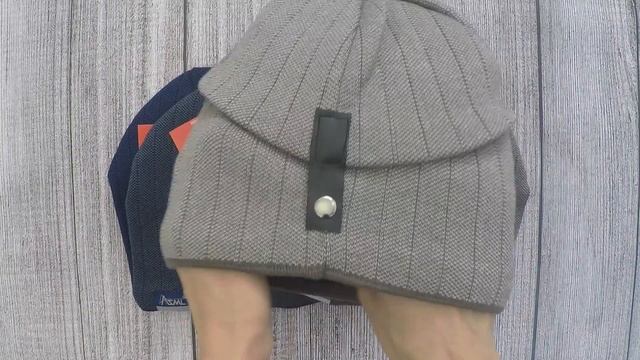 Шапка для мальчиков на флисе с откидным верхом AL-008