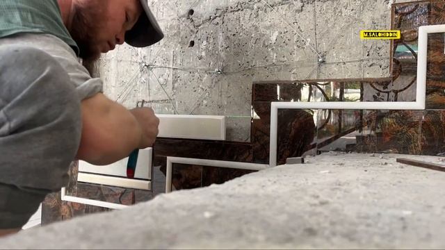 Marmar terish sokilga  облицовка цоколя