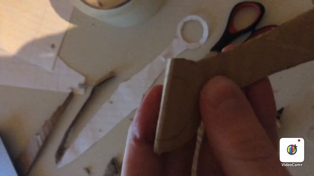 Как сделать нож кунай из бумаги и картона! смотреть онлайн