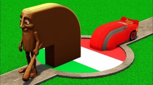 Итальянские мемы - Гонки на выживание |Мультик про Машинки | Тачки мультфильм