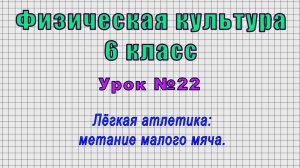 Физическая культура 6 класс (Урок№22 - Лёгкая атлетика: метание малого мяча.)