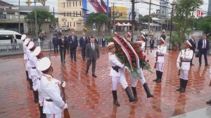 Игорь Краснов возложил венок к памятнику советским летчикам в Лаосе / События на ТВЦ