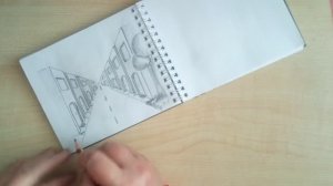 Учусь рисовать по книге. Двадцать третий день. Фронтальная перспектива города.