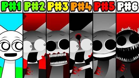 Incredibox Sprunki Wenda Лечение: Фаза 1 против Фаза 2 против Фаза 3 против Фаза 4 против Фаза 5