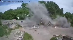 Дрон-камикадзе "Ланцет" и блок-пост ЧВК "ВСУ" в Сумской области. Один наемник 200.