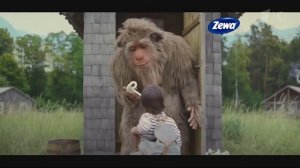 Реклама Zewa Deluxe   Бумага Зева   Снежный человек