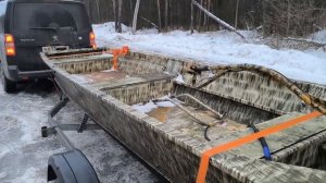 Везу болотоход в Лодка 44. Тюнинг лодки для охоты.
