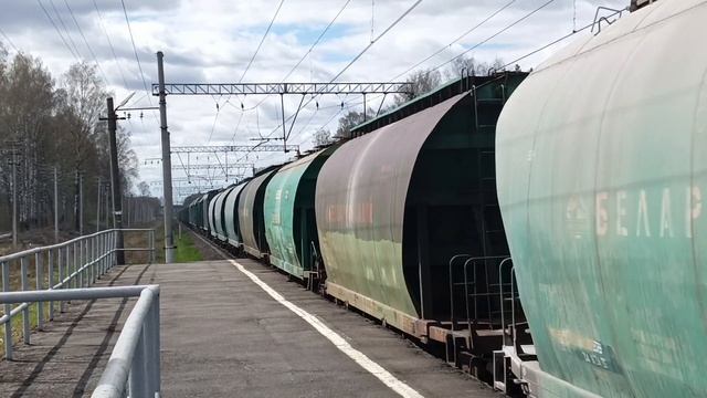 Поезда в Май новый Электровоз Синара и другие поезда на Северном ходу Октябрьская Железная дорога смотреть онлайн