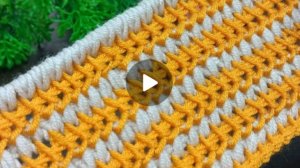 Узор крючком в тунисской технике вязания 🙂 #тунисскоевязание #веселыепетельки #Анявяжет #вязаниекрю