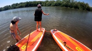 Сплавляемся с семьёй на Sup-досках Koi. р.Самара