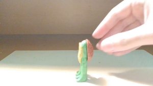 Лепка Рафаэля из черепашек ниндзя из пластилина