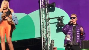 Era Istrefi performing Sayonara Детка with Элджей LIVE in Russia