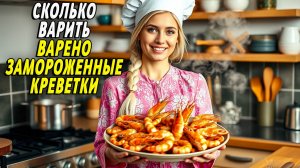 Сколько варить варено замороженные креветки