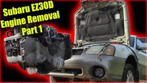 Демонтаж двигателя Subaru EZ30D H6 Часть 1