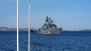 Подход к БПК Адмирал Левченко / г. Североморск
