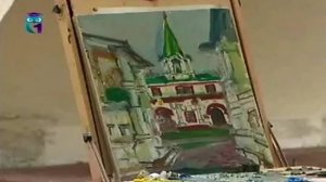 Уроки рисования # 43. Рисуем картину "Передние ворота Государева двора" в Коломенском