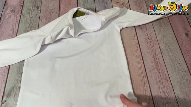 Лонгслив Lanson Kids с длинным рукавом белый смотреть онлайн