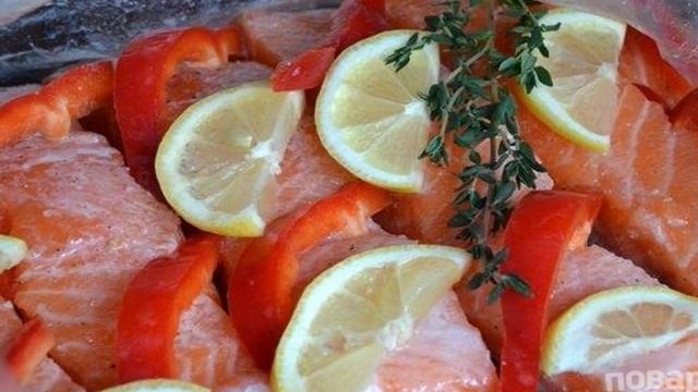 Филе семги в духовке