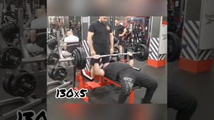 Жим лёжа. Васильев Кирилл. 130 кг.