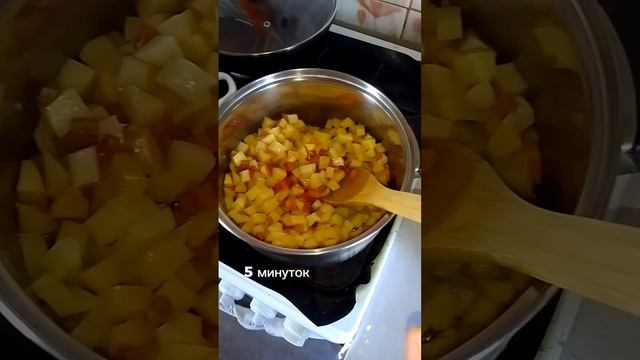 приготовила сырный супчик