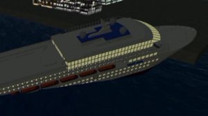 Круизный Лайнер  тонет.