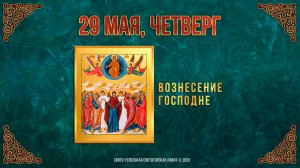 Вознесение Господне. 29 мая 2025 г. Православный мультимедийный календарь (видео)