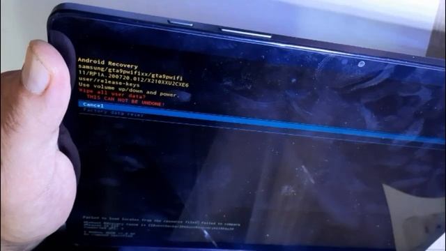 Samsung Tab 9+ (sm x210) Сброс настроек.Hard reset смотреть онлайн