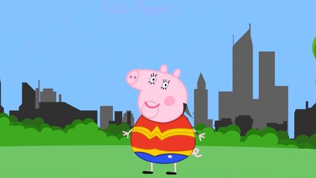 Свинка Пепа -супер мен+бетмен+человеки пауки смотреть онлайн