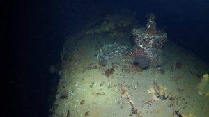 Проплыв вдоль затопленной подводной лодки