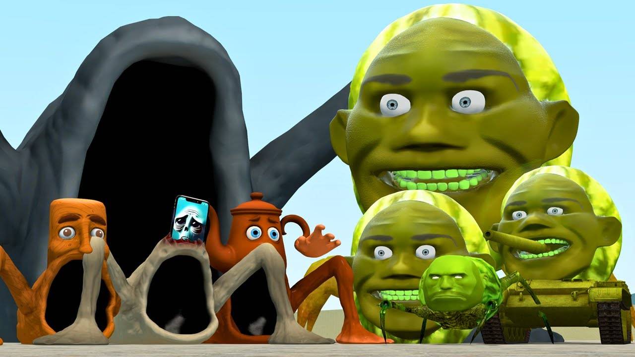 Пожиратели морей, Итальянская семейка Брейнрот Против Нового монстра из семейства Линганг-Мелон смотреть онлайн