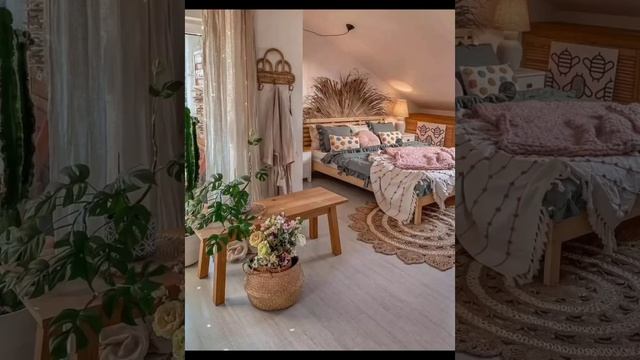 Уютные Спальни в Натуральном Деревенском Стиле..