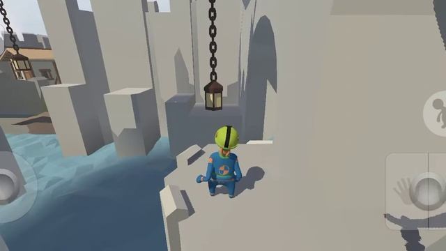 Human: Fall Flat 5 часть и я перелетел на катапульте стену я читер! 