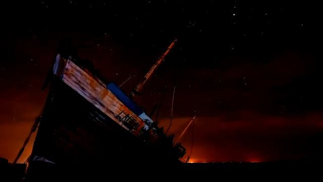 ФУТАЖ СТАРОЕ СУДНО вырезанный