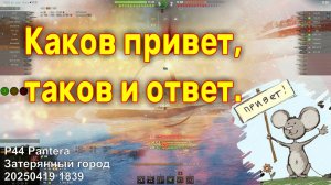 Каков привет, таков и ответ. P44 Pantera. Затерянный город. 20250419 1839.