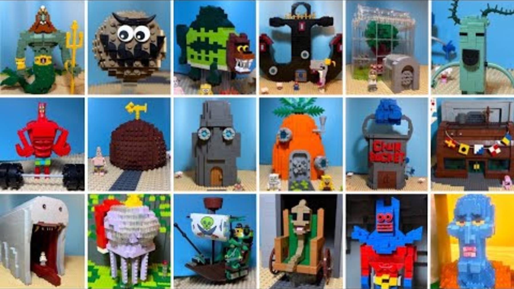 Бикини Боттом из 100 000 деталей LEGO Губка Боб!