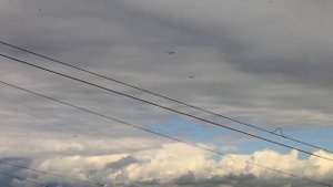 Уход самолетов с воздушного парада. День ВМФ в Санкт-П?