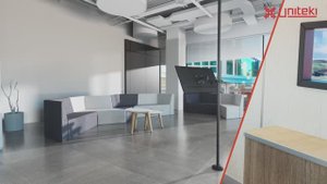 UNITEKI FMP1075 Крепление-кронштейн на трубу для монитора или Тв наклонно поворотный, 17-34 дюйма
