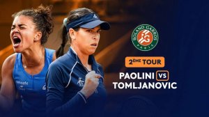28.05.2025. Жасмин Паолини - Айла Томлянович. Roland Garros. Jasmine Paolini - Ajla Tomljanovic