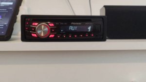 Pioneer DEH-2300UB с установленным Bluetooth модулем.