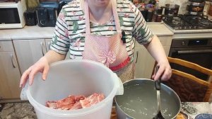 Свиные ребра копчено-вареные