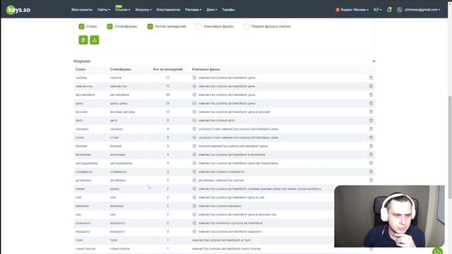Перелидоз из SEO на сайты услуг