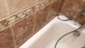 Прорвало гибкую подводку (шланг горячей воды).   2021