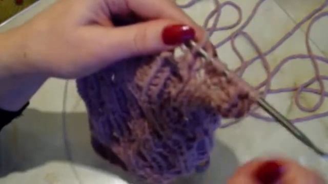 Ажурный узор Вязание спицами Видеоурок 57 смотреть онлайн