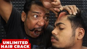 Unlimited Hair Cracking by Asim Barber | Head Massage & Neck Cracking | Tail Bone Cracking | ASMR