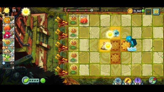 потерянный город - поиски клада - plants vs zombies 2 прохождение #10 смотреть онлайн